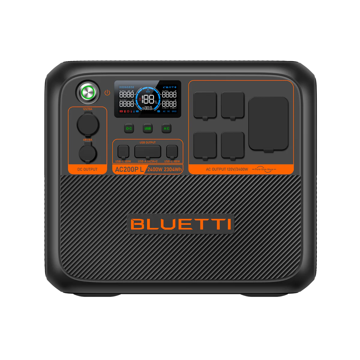 BLUETTI AC200P L Generador Solar Portátil | 2304Wh 2400W