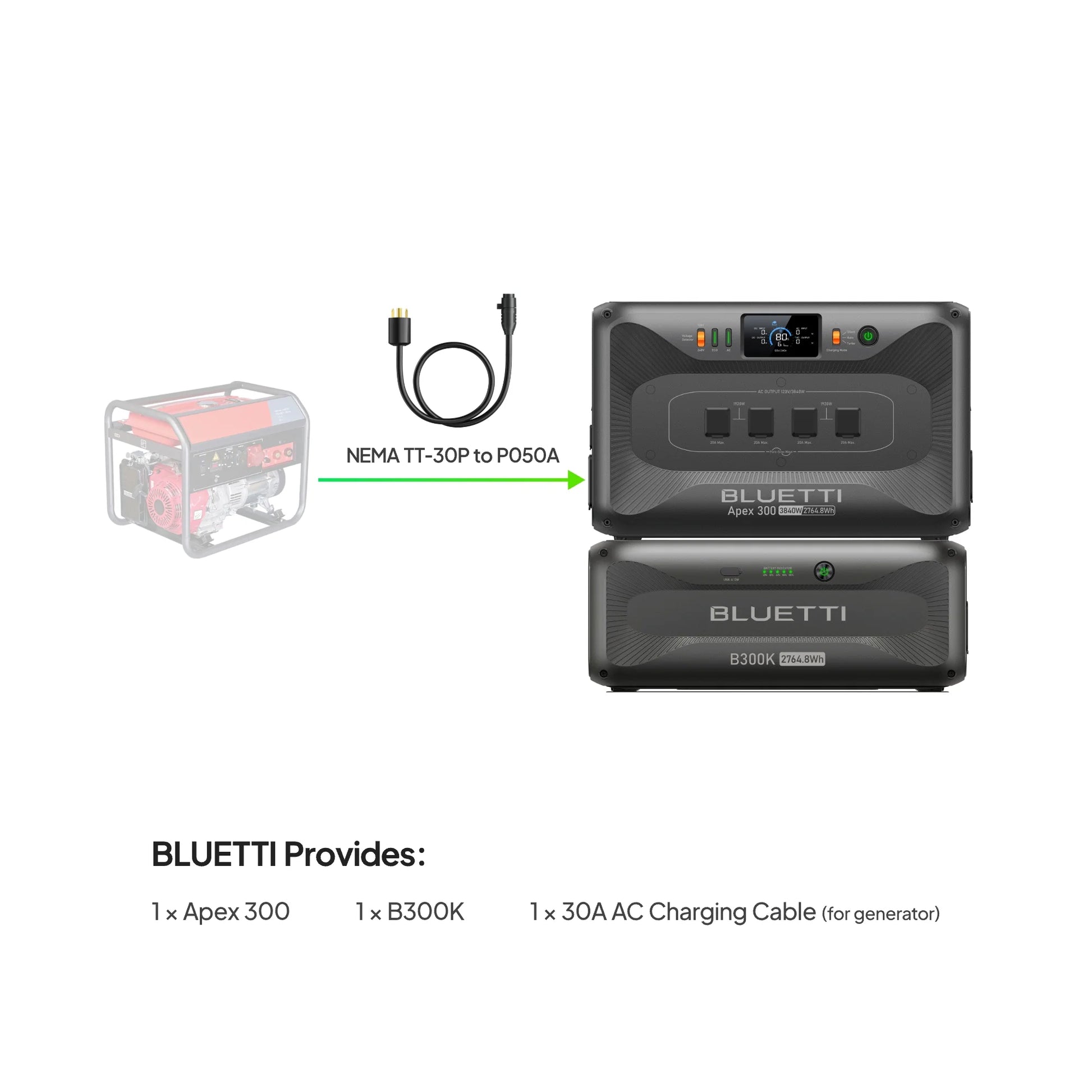 BLUETTI Apex 300 Bateria Solar Portátil 120V / 240V | 3840W 2764.8Wh