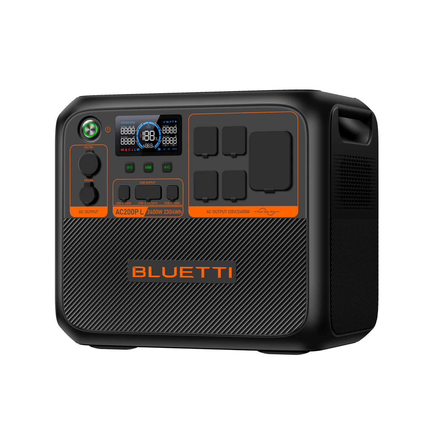 BLUETTI AC200P L Generador Solar Portátil | 2304Wh 2400W