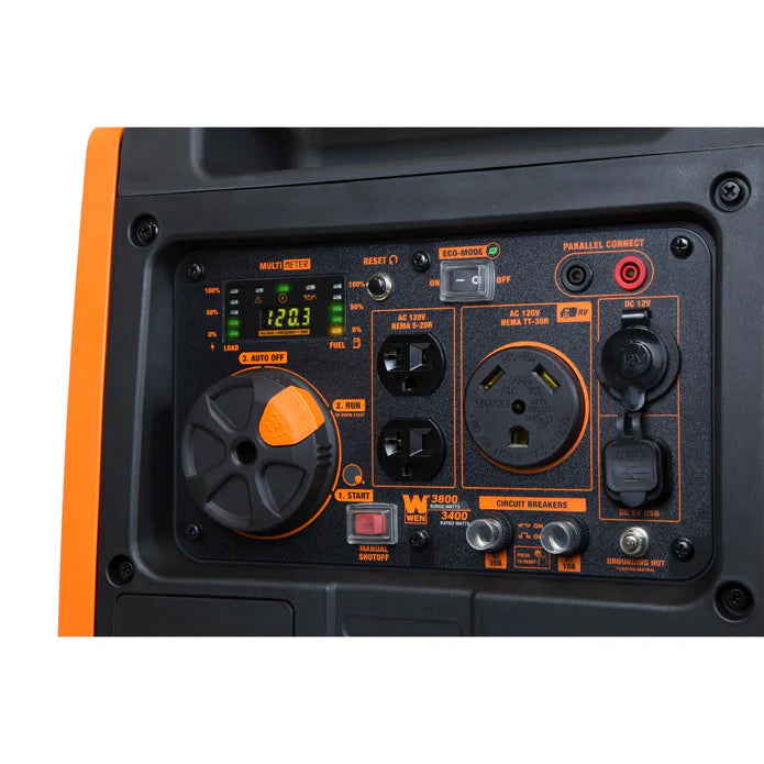 Generador 3800 watts con rueda y mango