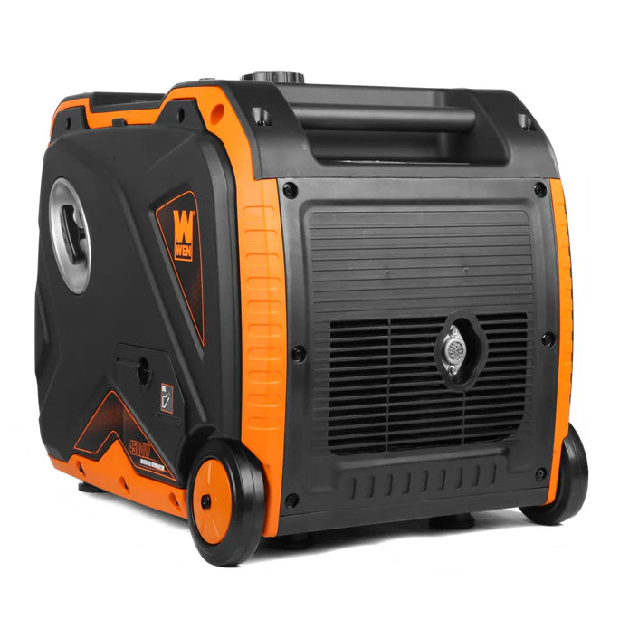 Generador WEN 4500 Watts con mangos y ruedas.