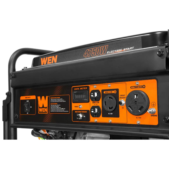 Generador WEN 4750 watts con ruedas y handle