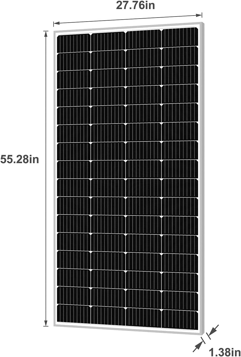 Newpowa 9BB Cell 200W Monocrystalino 200 Watt 12V Panel Solar de Alta Eficiencia Mono Modulo RV Marine Boat Off Grid