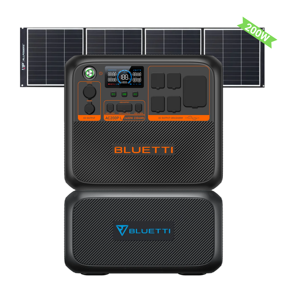 BLUETTI AC200P L Generador Solar Portátil | 2304Wh 2400W