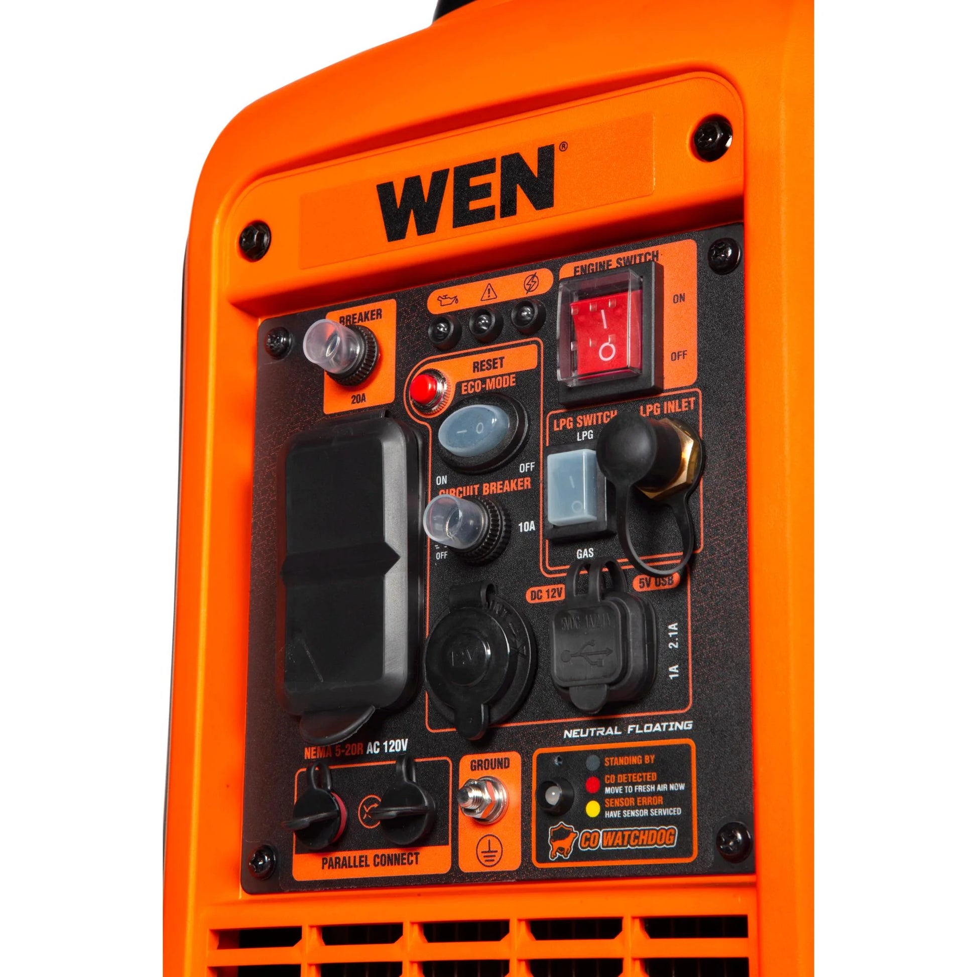 Generador dual fuel liviano 2800W WEN con salida 120V