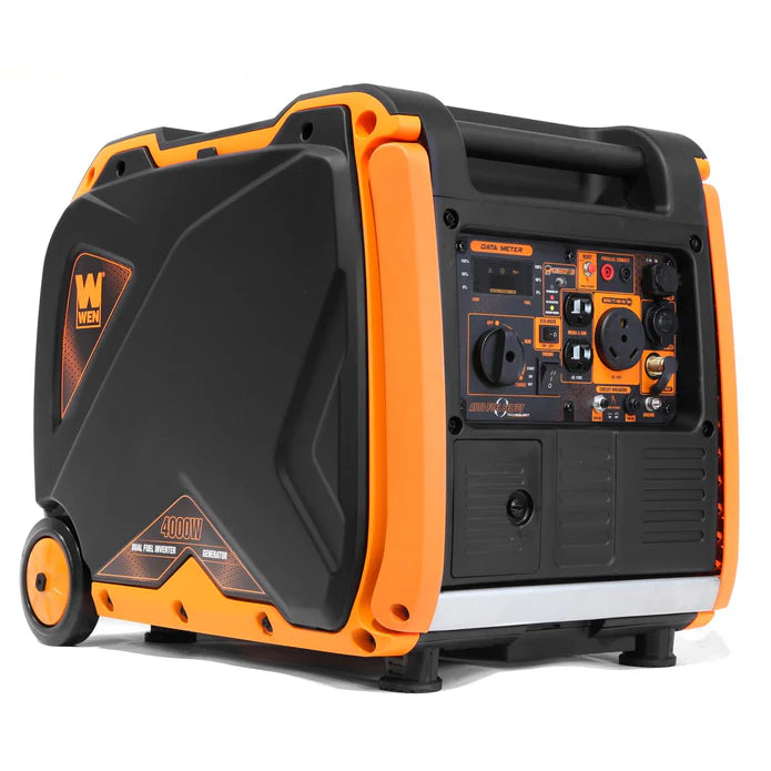Generador 4000 Watts con mango y ruedas.
