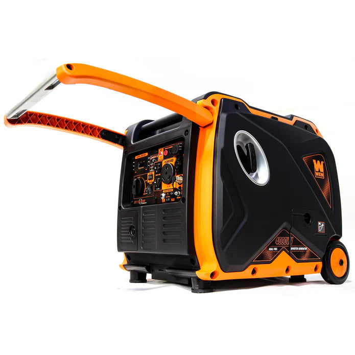Generador 4000 Watts con mango y ruedas.