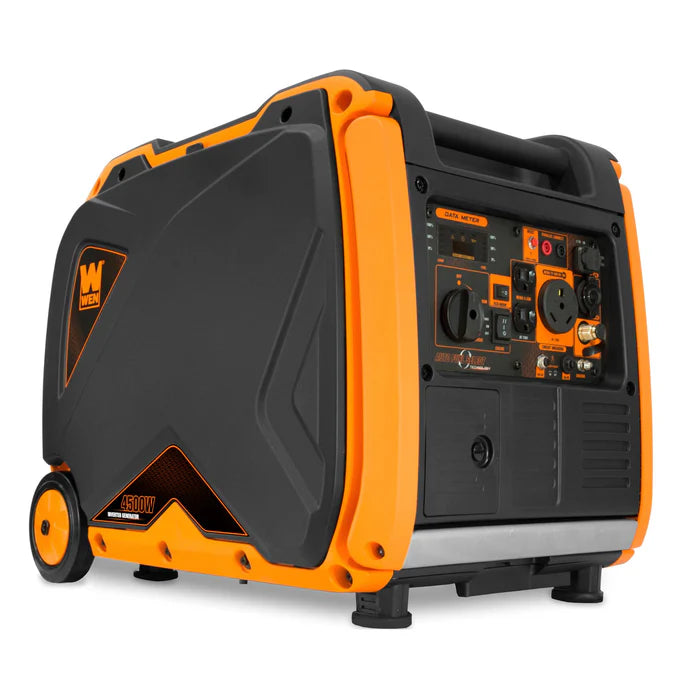 Generador Dual Fuel WEN 4500Watts con mangos y ruedas.