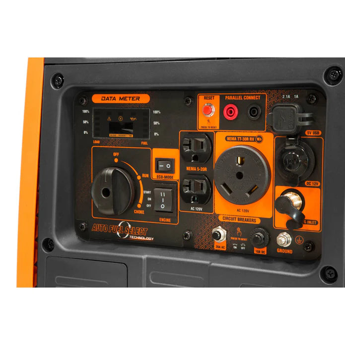 Generador Dual Fuel WEN 4500Watts con mangos y ruedas.