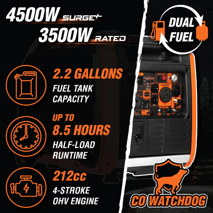 Generador wen dual fuel 4500 Watts