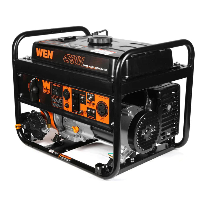 Generador WEN 4750Watts dual fuel con switch encendedor.