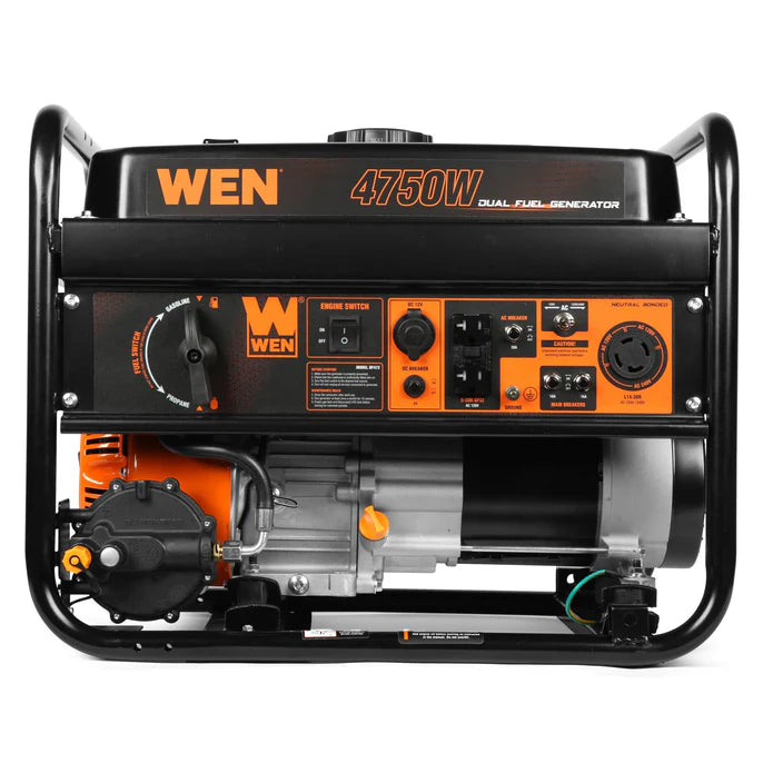 Generador WEN 4750Watts dual fuel con switch encendedor.