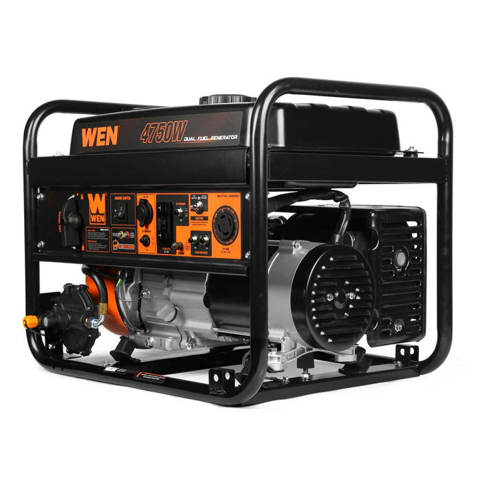 Generador WEN dual fuel con switch encendedor y salida 120 V