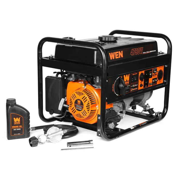 Generador wen dual fuel con switch encendedor y salida 120 V