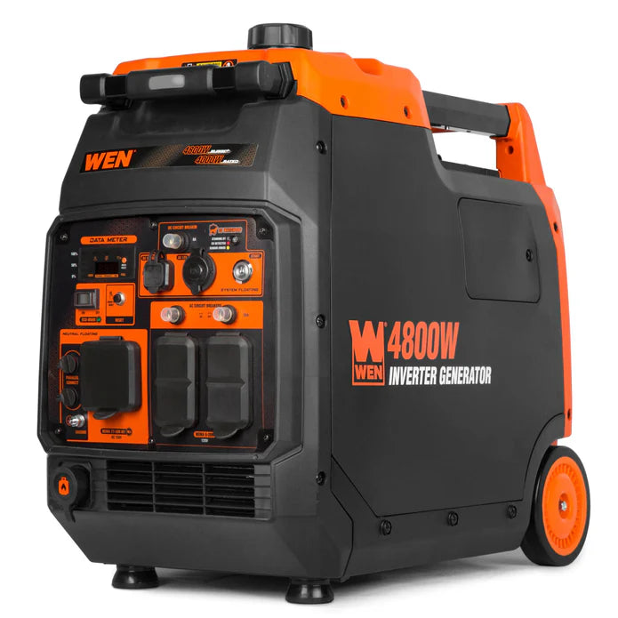 Generador WEN 4800 Watts con ruedas y mangos.