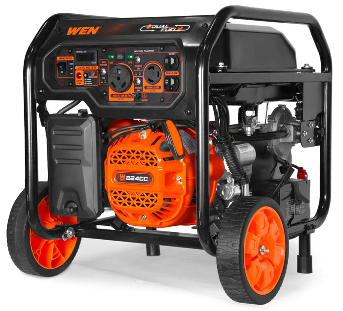 Generador wen dual fuel con ruedas 224cc