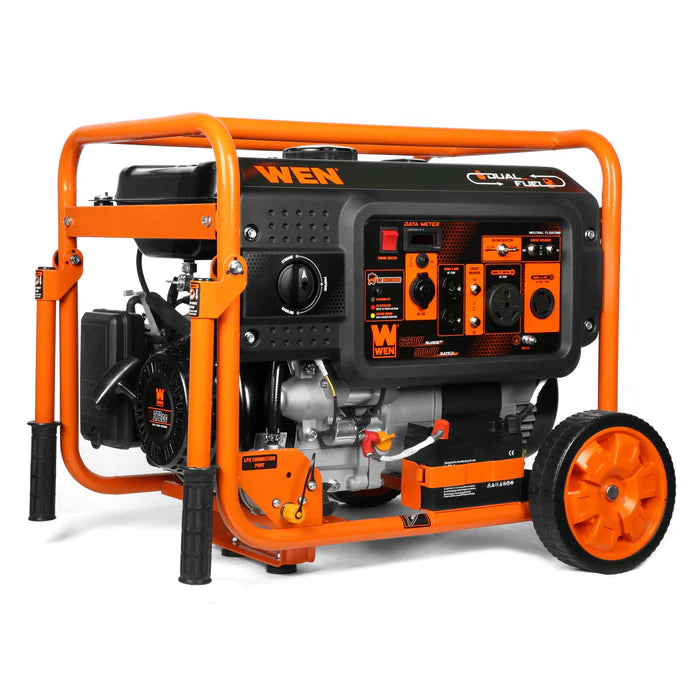 generador wen 6200W con ruedas y mango.