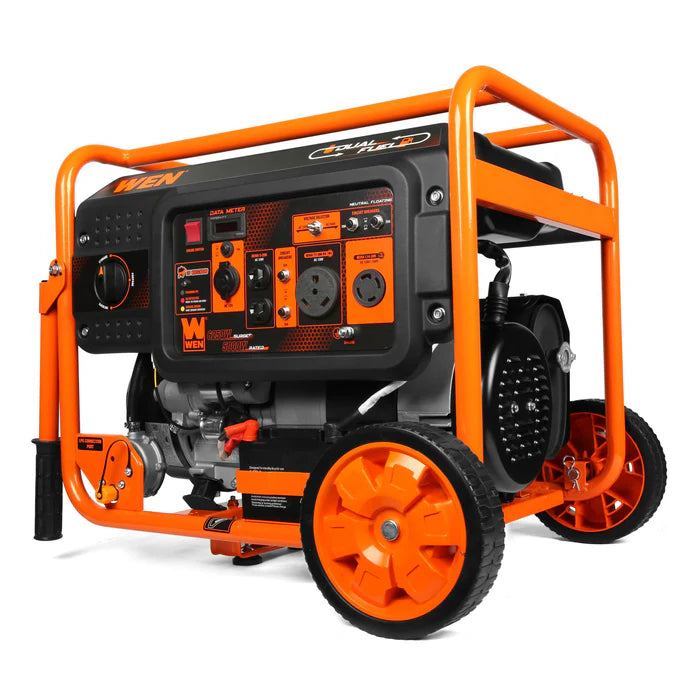 Generador wen 6200W con ruedas y mango.