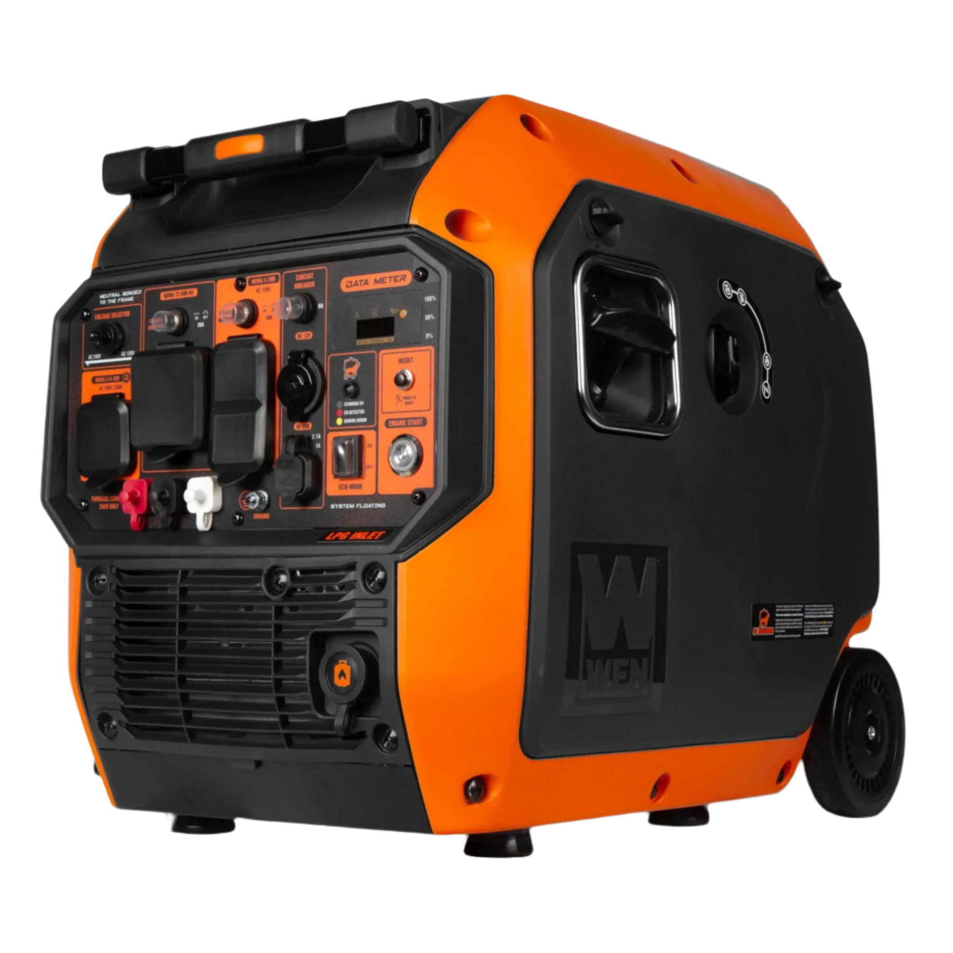 WEN DF680IX generador inverter vista en ángulo