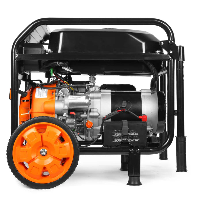 Generador WEN 6950 Watts con ruedas y mangos.