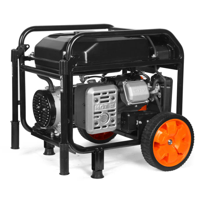 Generador WEN 6950 Watts con ruedas y mangos.
