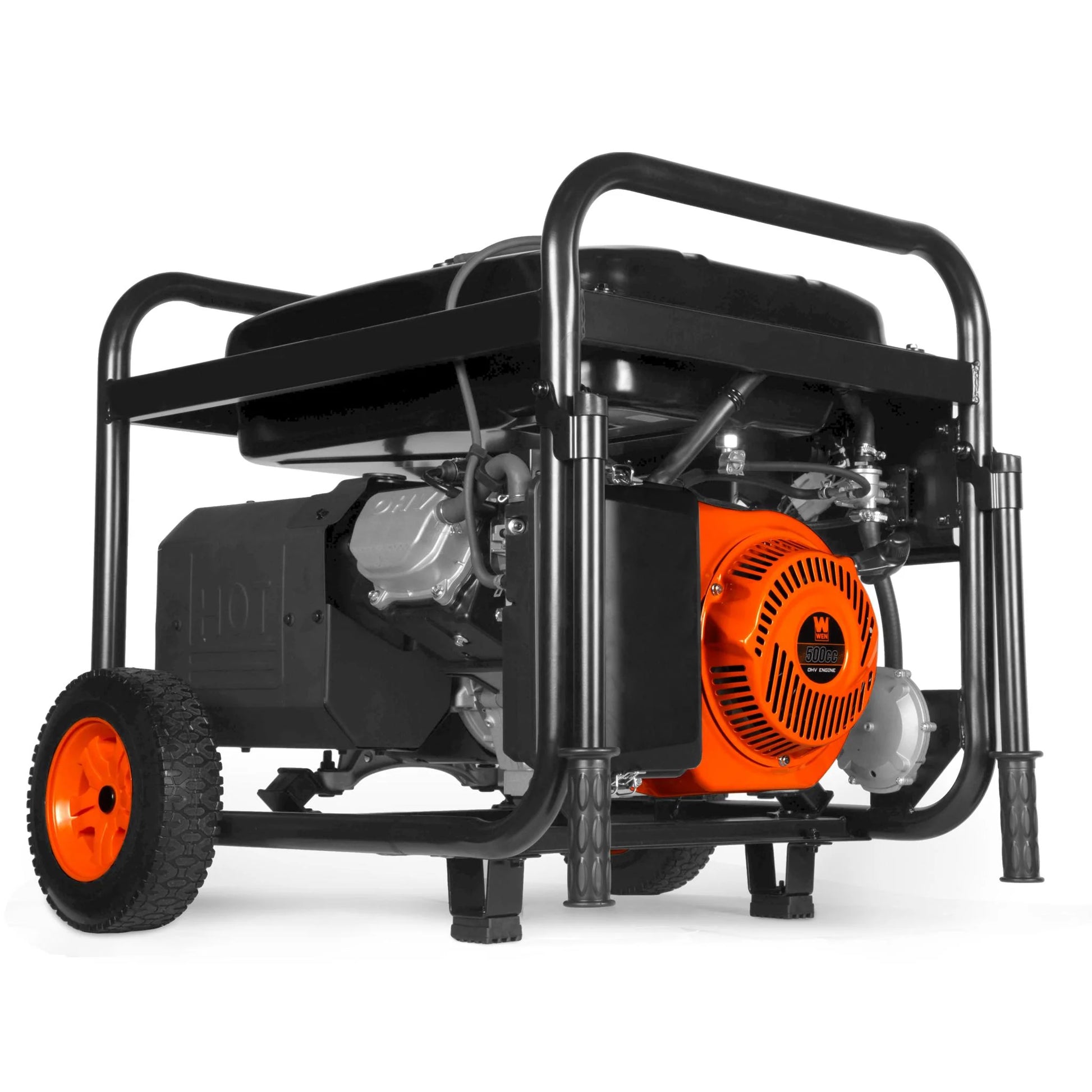 Generador WEN 14500 Watts con ruedas y mango. 7 salidas, switch encendedor. Tri Fuel.