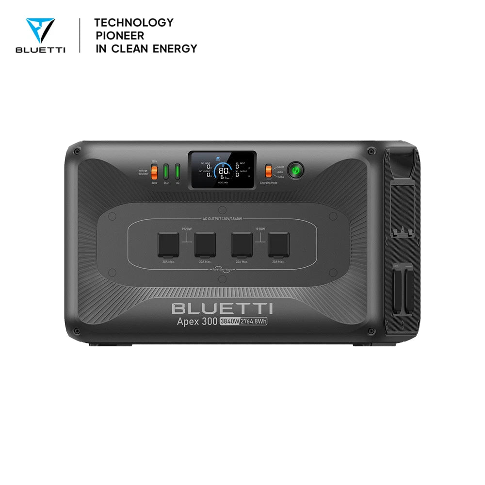 BLUETTI Apex 300 Bateria Solar Portátil 120V / 240V | 3840W 2764.8Wh