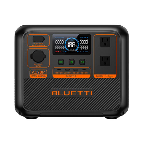 BLUETTI AC70P Bateria Solar Portatil | 1000W 864Wh