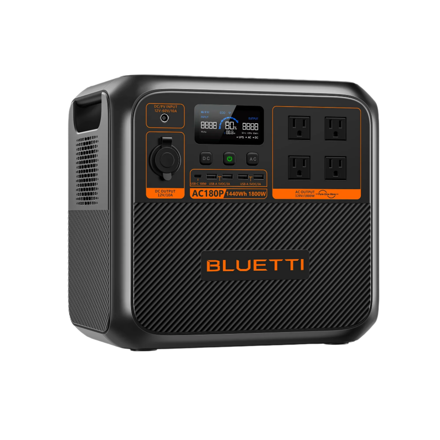 BLUETTI AC180P Generador Solar Portátil | 1800W 1440Wh