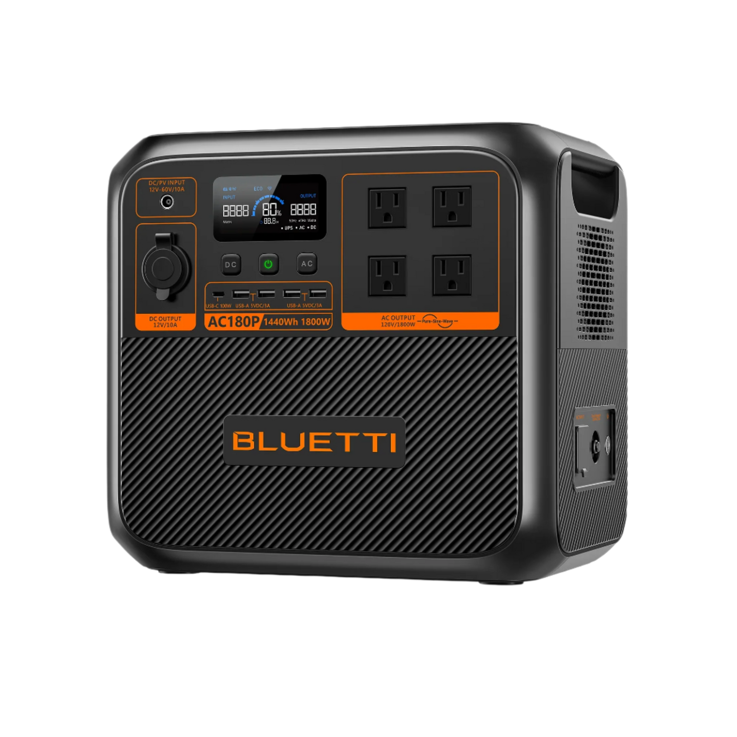 BLUETTI AC180P Generador Solar Portátil | 1800W 1440Wh