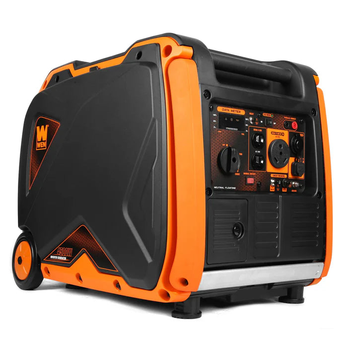 Generador WEN 4500 Watts con mangos y ruedas.