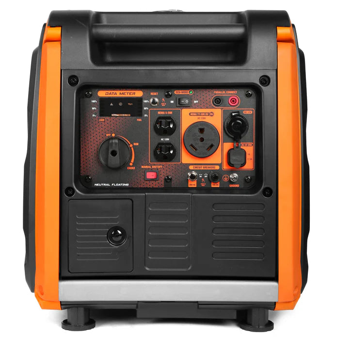 Generador WEN 4500 Watts con mangos y ruedas.