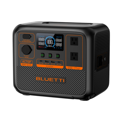 Generador solar vista angular, modelo AC70P