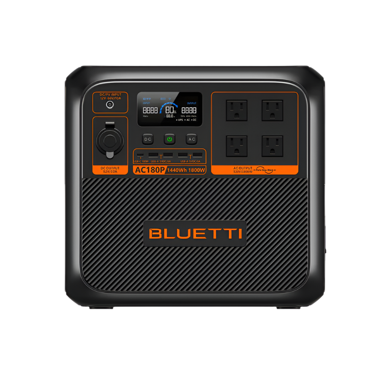 BLUETTI AC180P Generador Solar Portátil | 1800W 1440Wh