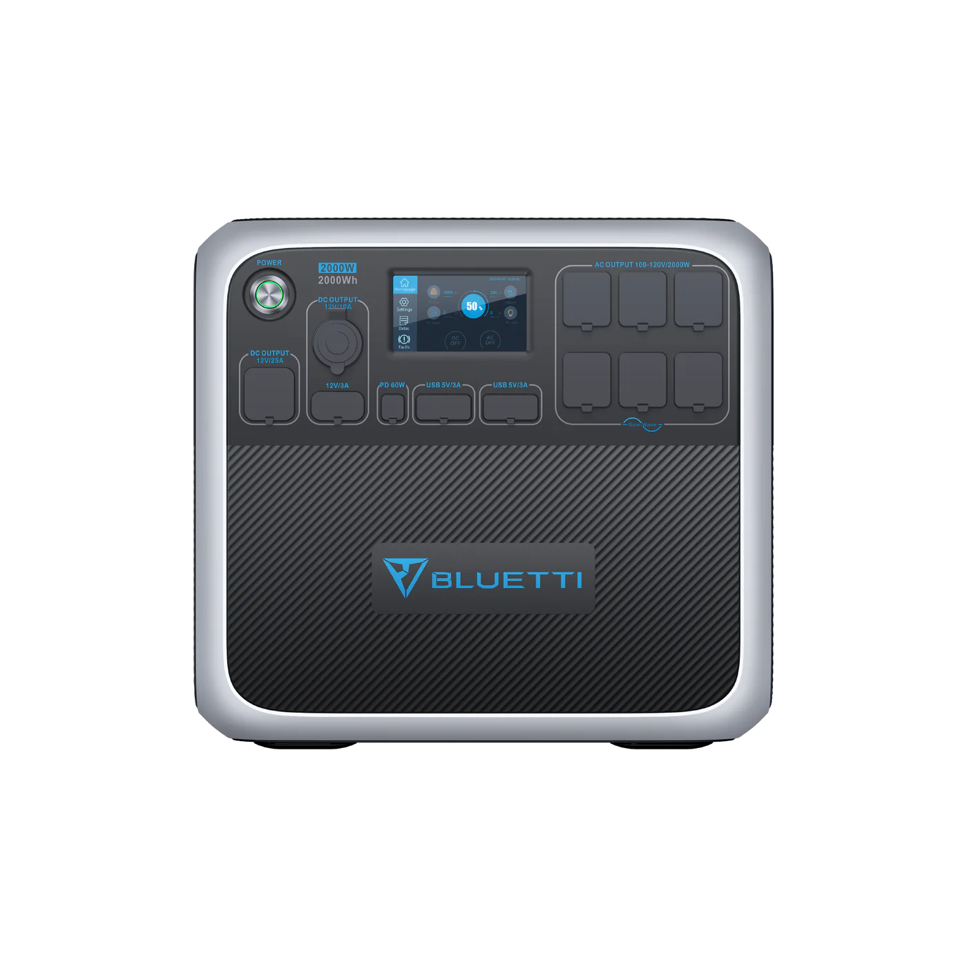 BLUETTI AC200P generador inverter vista en ángulo