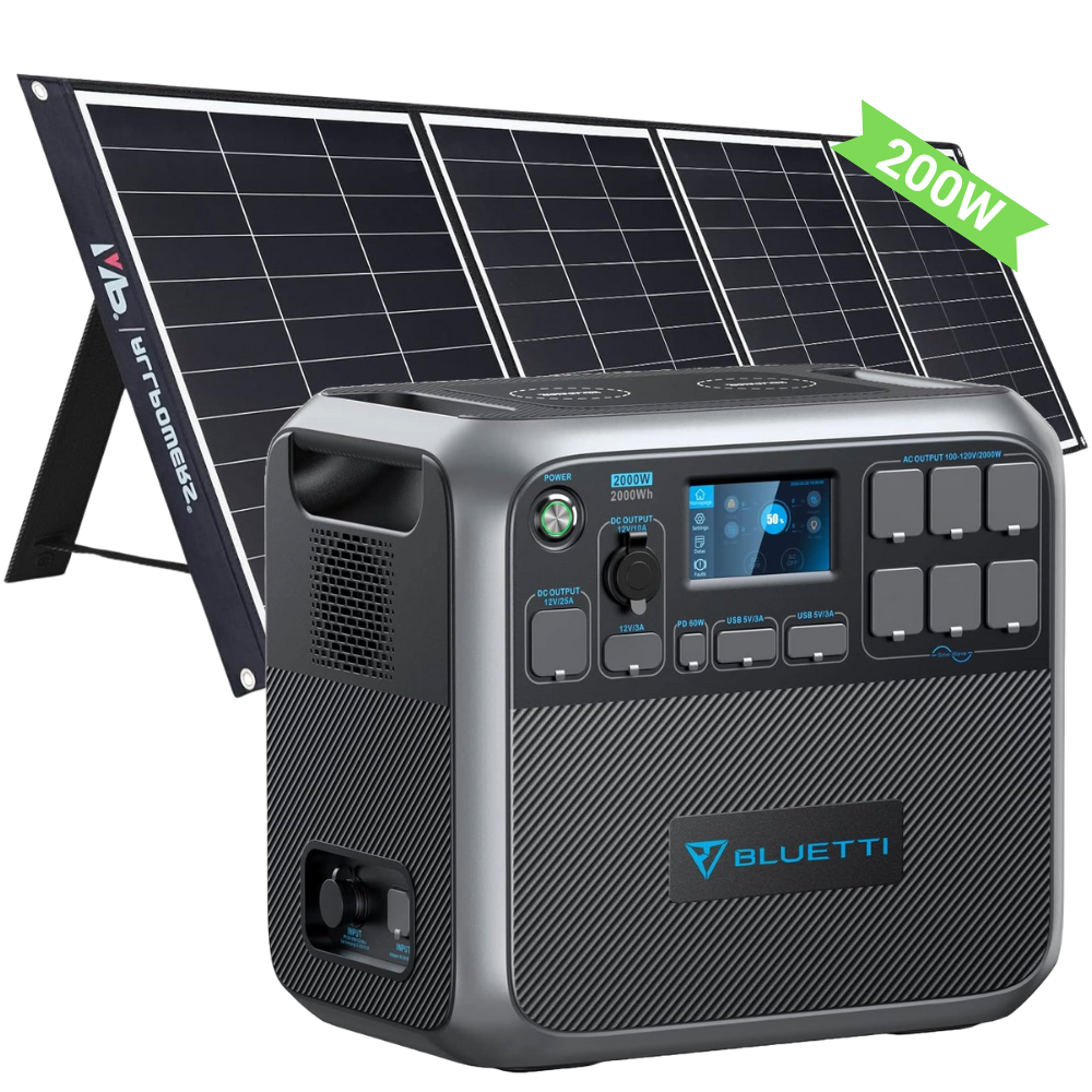 BLUETTI AC200P estación de energía portátil 200W vista frontal