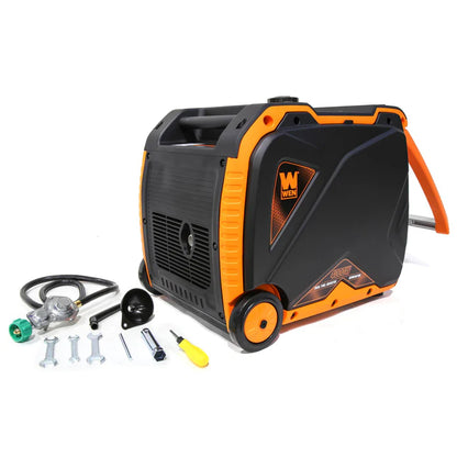 Generador 4000 Watts con mango y ruedas.