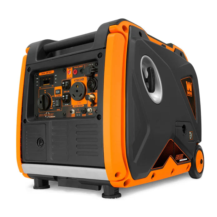 Generador Dual Fuel WEN 4500Watts con mangos y ruedas.