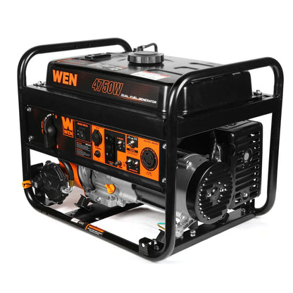 Generador WEN 4750Watts dual fuel con switch encendedor. 