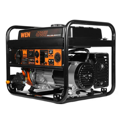 Generador WEN dual fuel con switch encendedor y salida 120 V