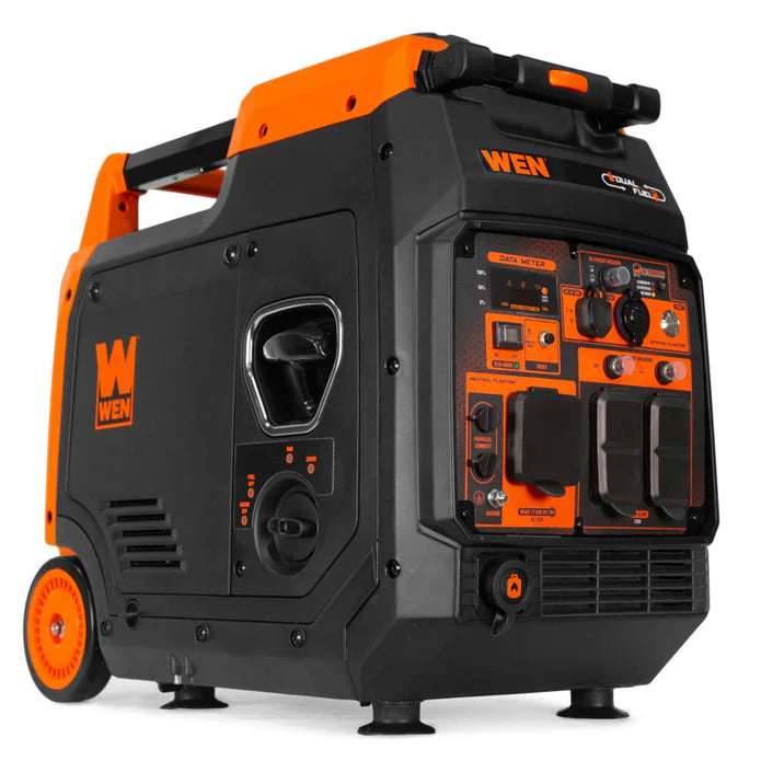 Generador WEN 4800 Watts con ruedas y mangos.