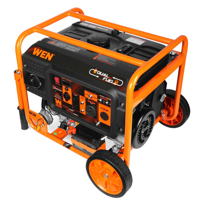 generador wen 6200W con ruedas y mango.