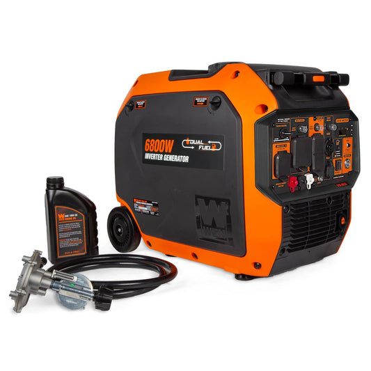 WEN DF680IX generador inverter vista en ángulo