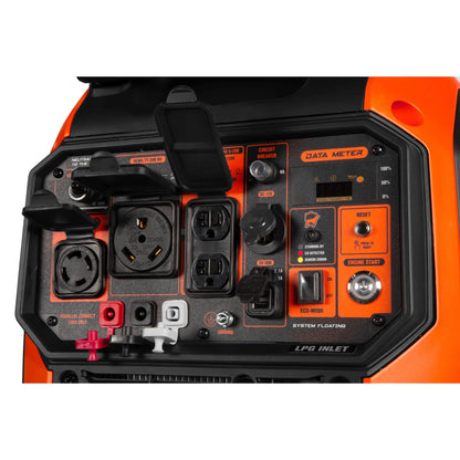 WEN DF680IX generador inverter vista en ángulo