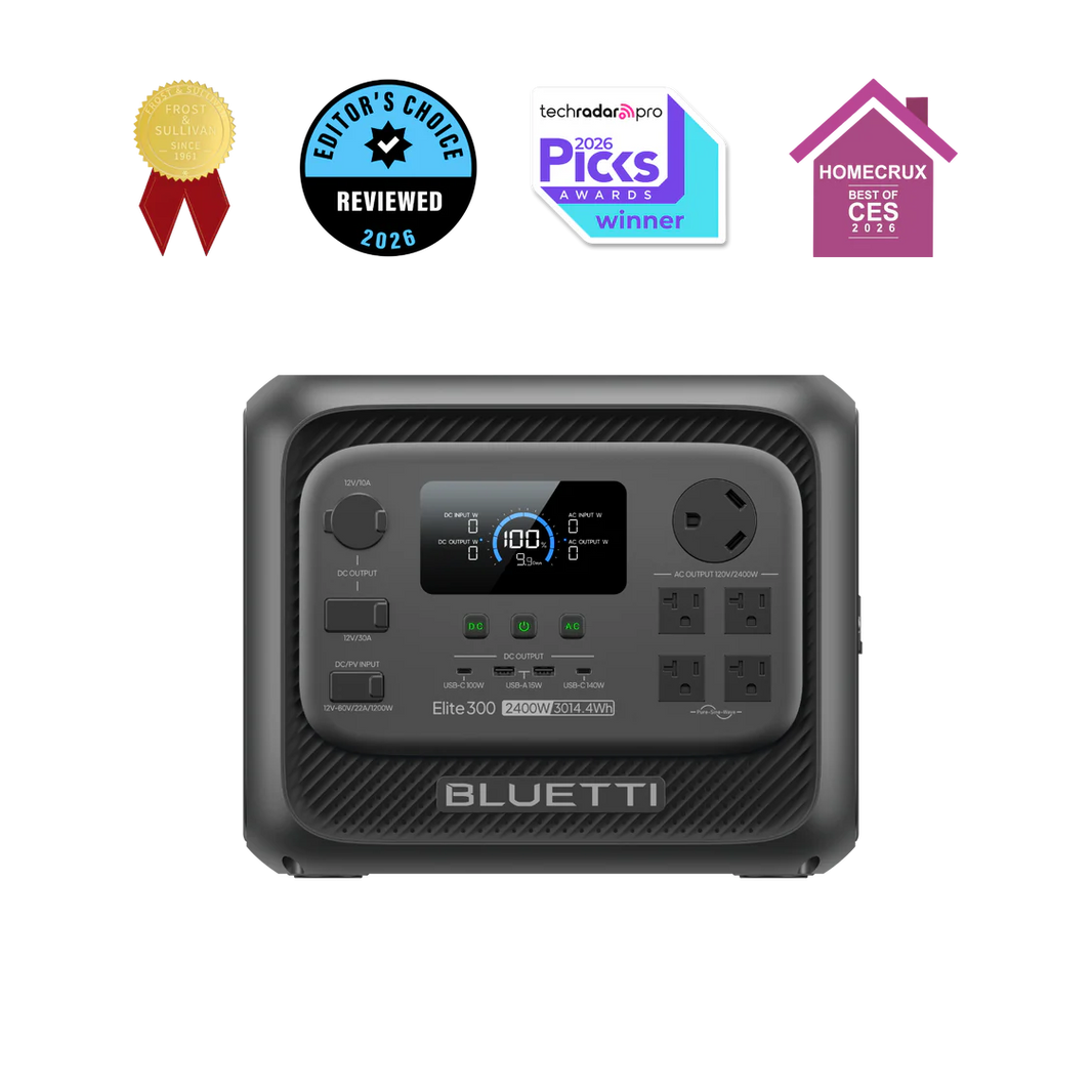 BLUETTI Elite 300 Bateria Solar Portatil | 3014Wh 2400W