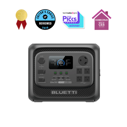 BLUETTI Elite 300 Bateria Solar Portatil | 3014Wh 2400W