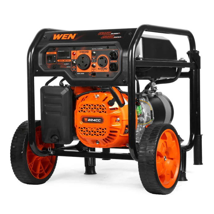 Generador WEN 5650 Watts con ruedas y mangos.