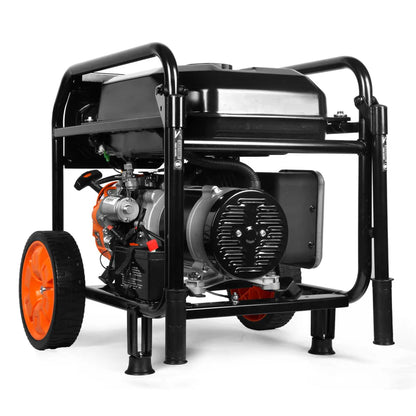 Generador WEN 6950 Watts con ruedas y mangos.