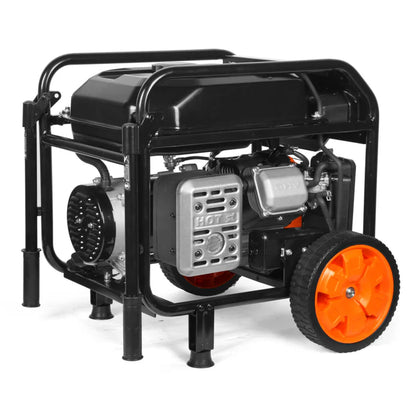 Generador WEN 6950 Watts con ruedas y mangos.