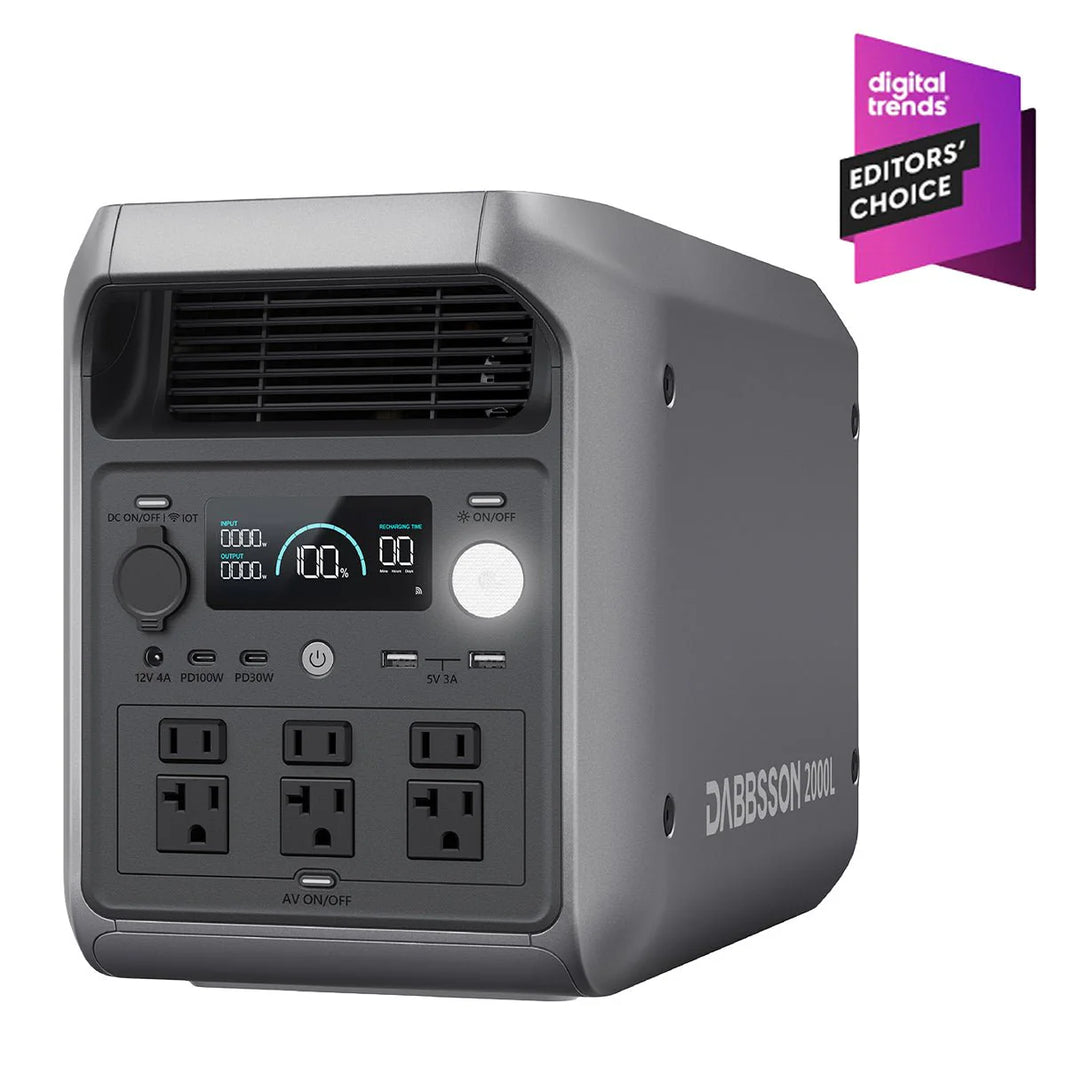 Dabbsson 2000L Bateria Solar Portatil | 2200W 2048Wh